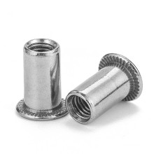 Stainless Steel Round Body Threaded Insert Nuts Countersunk Flat Head Rivet Nuts